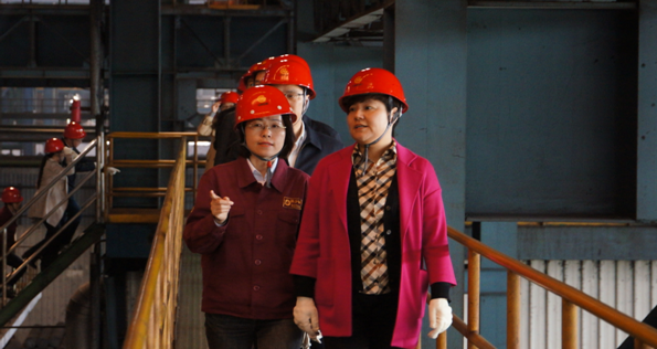 代市長(zhǎng)蔡麗新來(lái)我公司視察