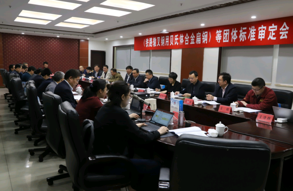 《鐵路轍叉用貝氏體合金扁鋼》等團體標準審定會在淮鋼召開