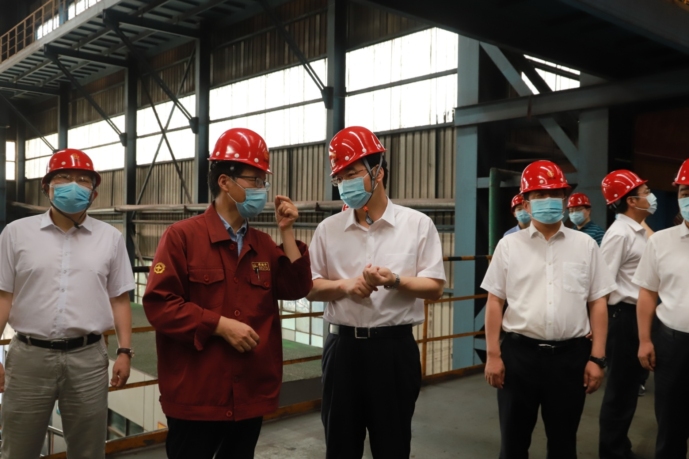 淮安市委副書記、代市長史志軍來淮鋼調(diào)研