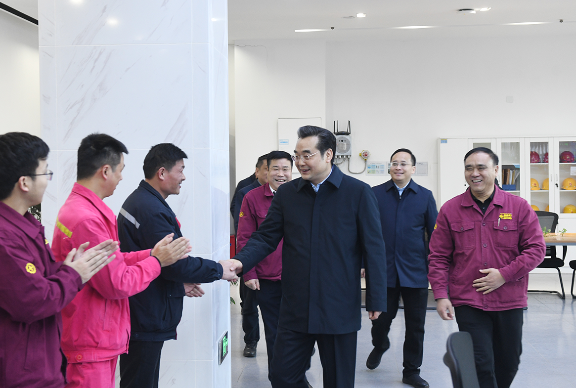 淮安市委書(shū)記史志軍一行來(lái)淮鋼開(kāi)展新春慰問(wèn)